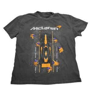 McLaren‎ Shirt Mens Large Gray F1 Formula 1 Racing Forever Forward Graphic Tee